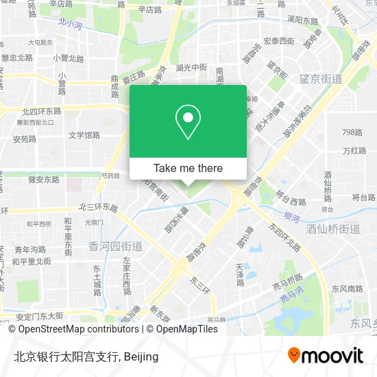 北京银行太阳宫支行 map