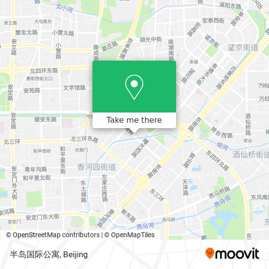 半岛国际公寓 map
