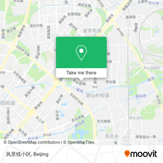 风景线小区 map