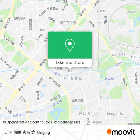 老河间驴肉火烧 map