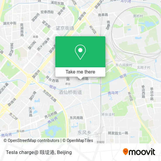 Tesla charge@ 颐堤港 map