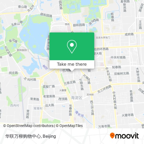 华联万柳购物中心 map