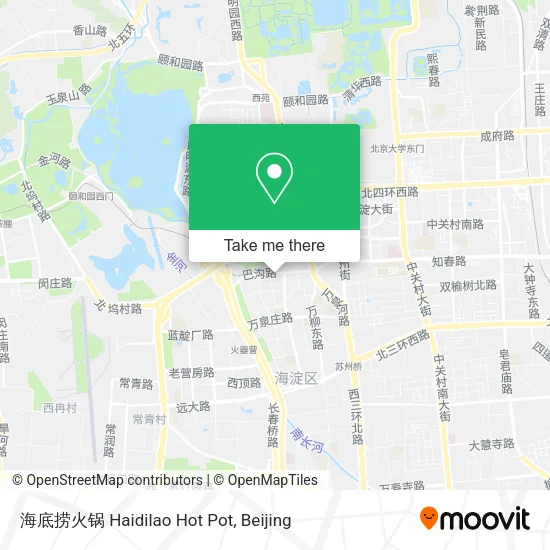 海底捞火锅 Haidilao Hot Pot map