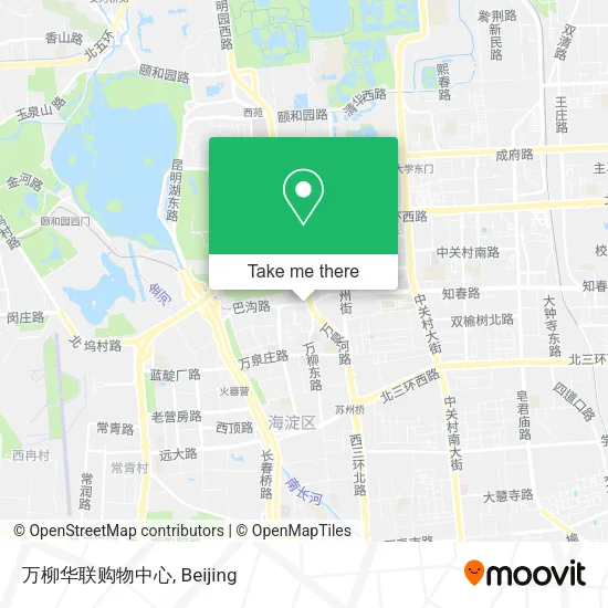 万柳华联购物中心 map