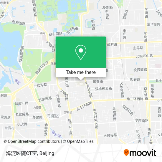 海淀医院CT室 map
