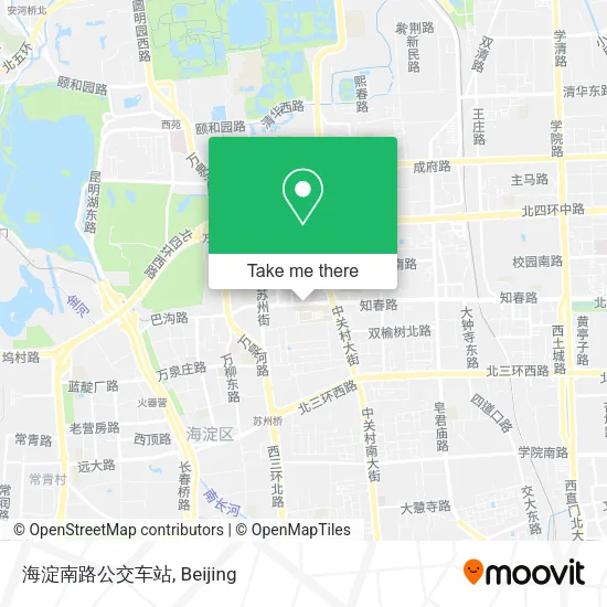 海淀南路公交车站 map