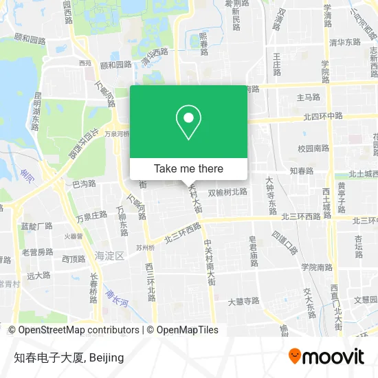 知春电子大厦 map