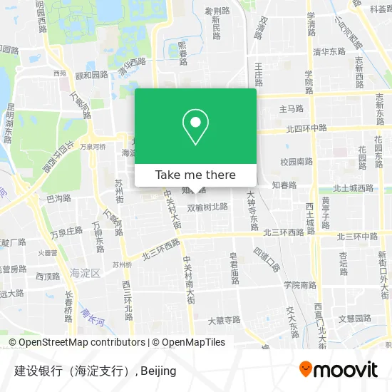 建设银行（海淀支行） map