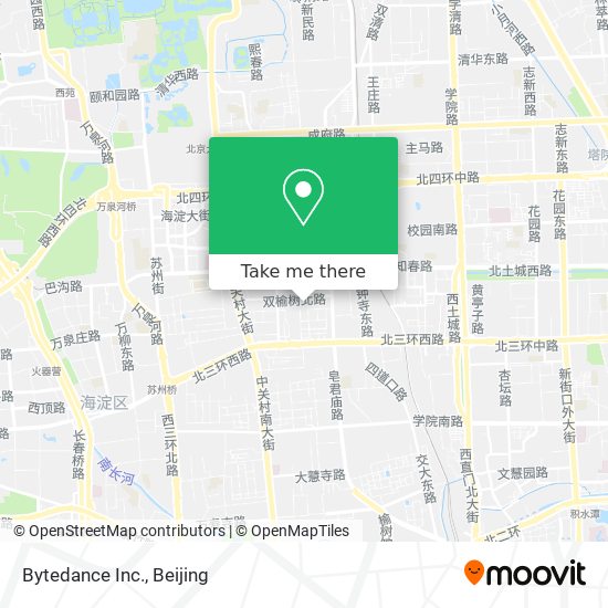 Bytedance Inc. map