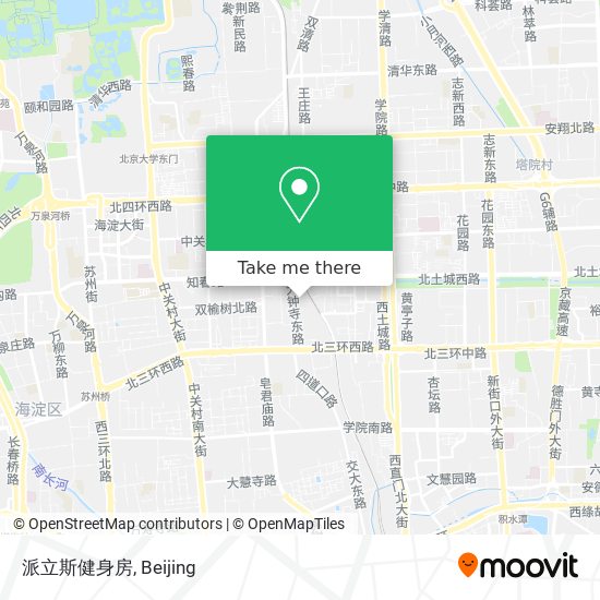派立斯健身房 map