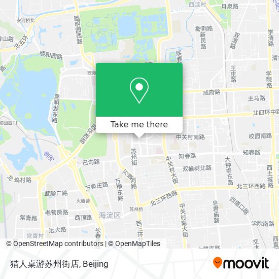 猎人桌游苏州街店 map