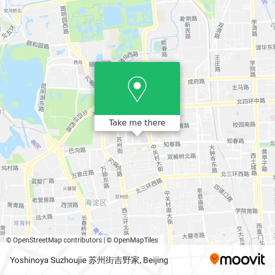Yoshinoya Suzhoujie 苏州街吉野家 map