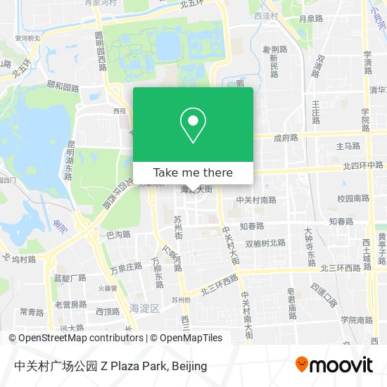 中关村广场公园 Z Plaza Park map