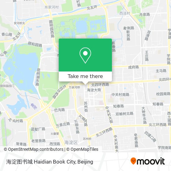 海淀图书城 Haidian Book City map