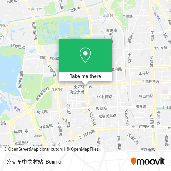 公交车中关村站 map