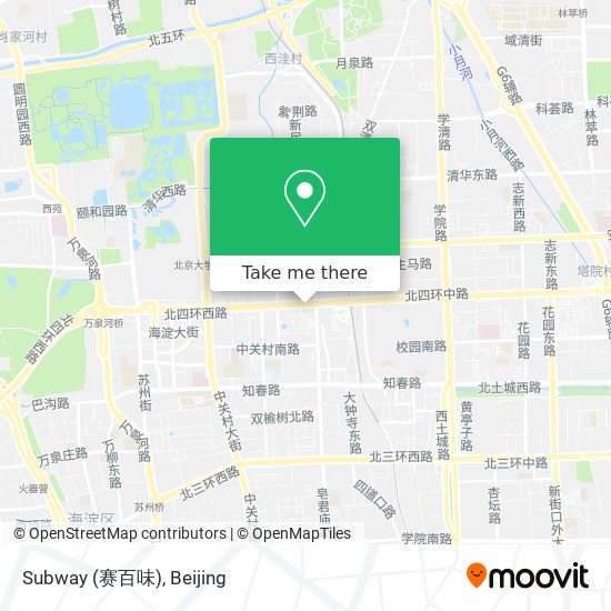 Subway (赛百味) map