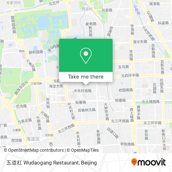 五道杠 Wudaogang Restaurant map