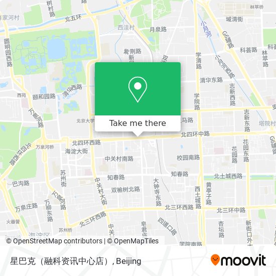 星巴克（融科资讯中心店） map