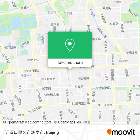 五道口服装市场早市 map