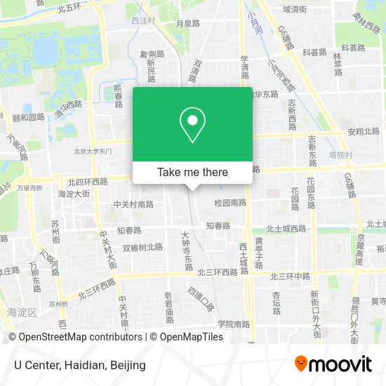 U Center, Haidian map