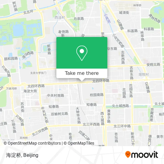 海淀桥 map