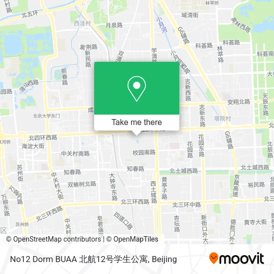 No12 Dorm BUAA 北航12号学生公寓 map