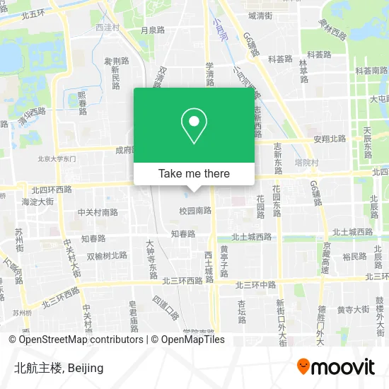 北航主楼 map