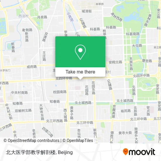 北大医学部教学解剖楼 map