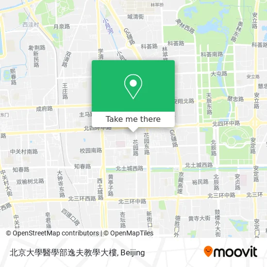 北京大學醫學部逸夫教學大樓 map