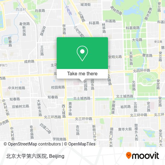 北京大学第六医院 map