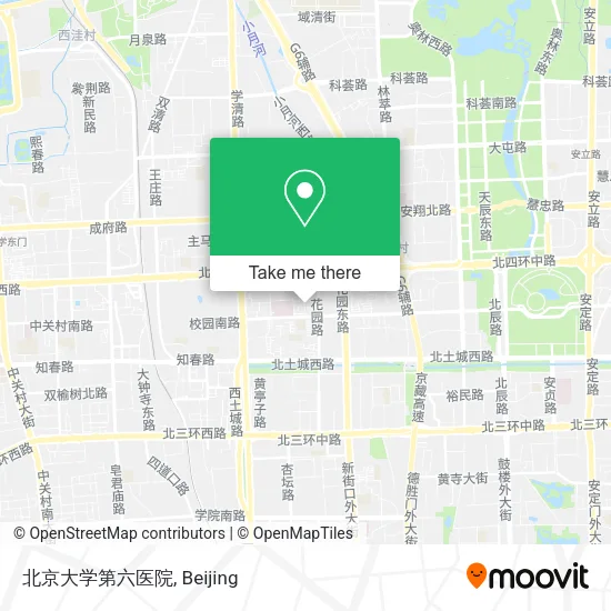 北京大学第六医院 map