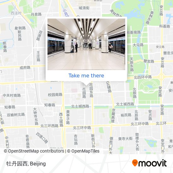 牡丹园西 map