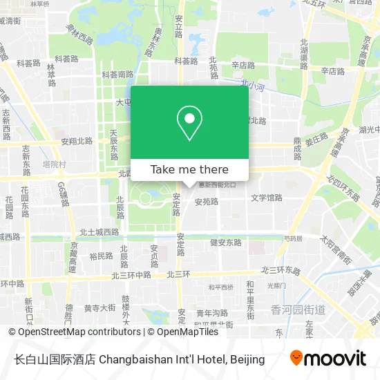 长白山国际酒店 Changbaishan Int'l Hotel map
