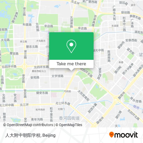 人大附中朝阳学校 map