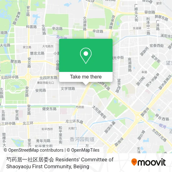 芍药居一社区居委会 Residents' Committee of Shaoyaoju First Community map