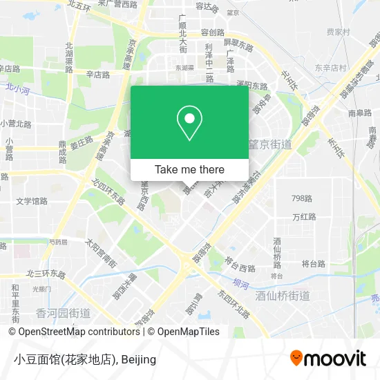 小豆面馆(花家地店) map