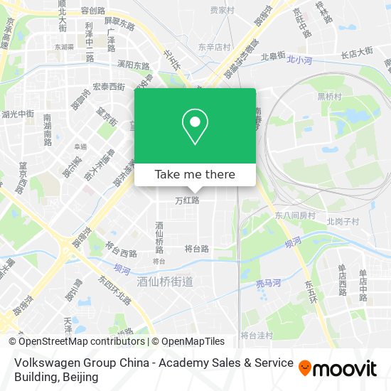 Volkswagen Group China - Academy Sales & Service Building map