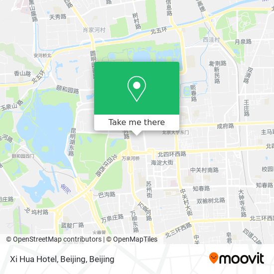 Xi Hua Hotel, Beijing map