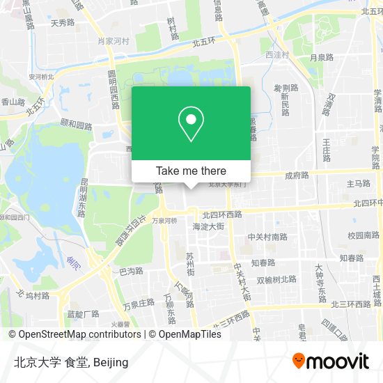北京大学 食堂 map