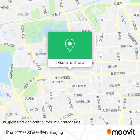 北京大学燕园票务中心 map