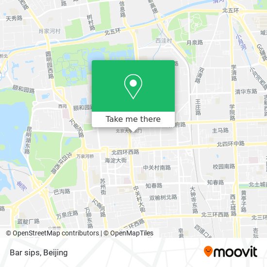 Bar sips map