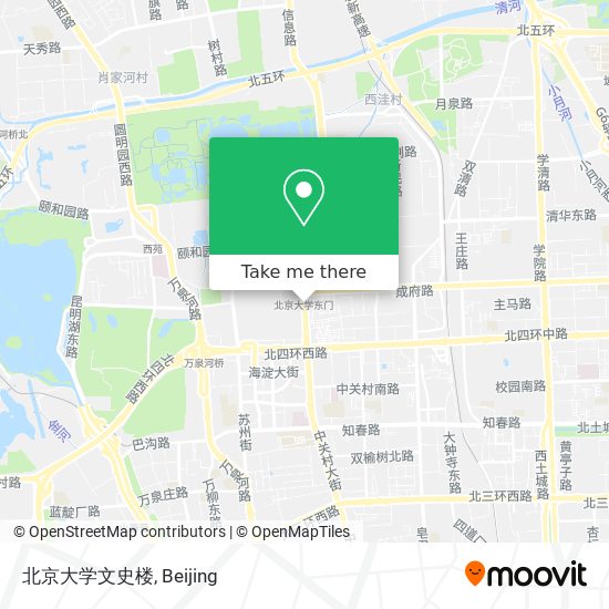 北京大学文史楼 map