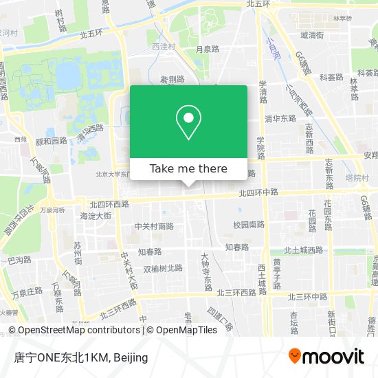 唐宁ONE东北1KM map