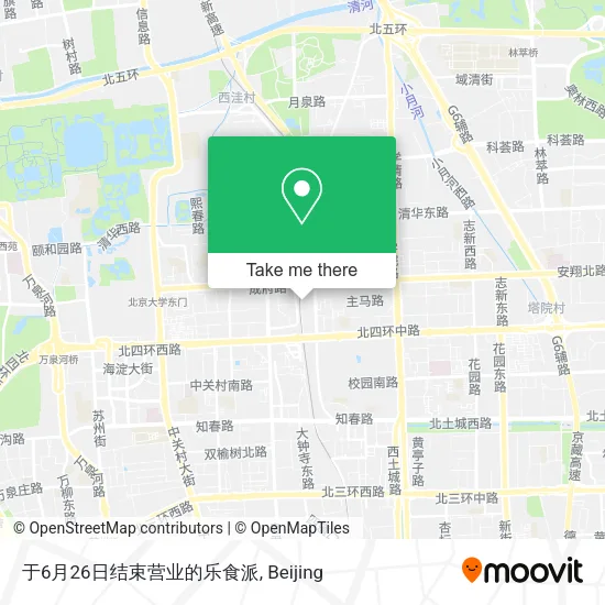 于6月26日结束营业的乐食派 map