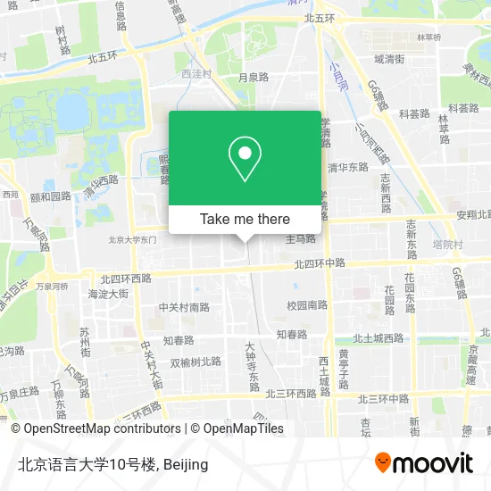 北京语言大学10号楼 map