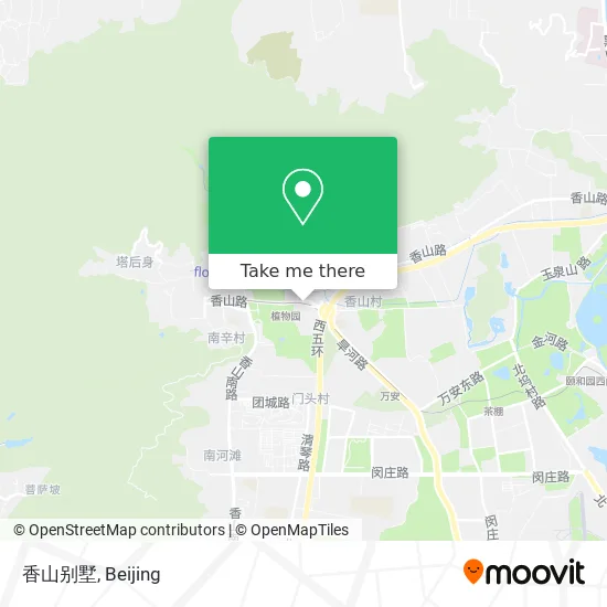 香山别墅 map
