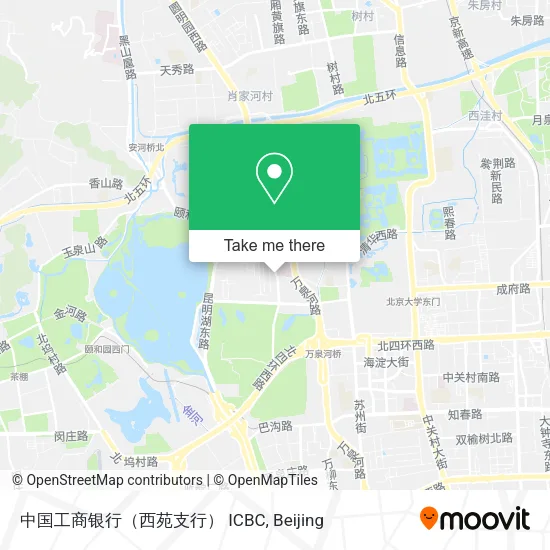 中国工商银行（西苑支行） ICBC map