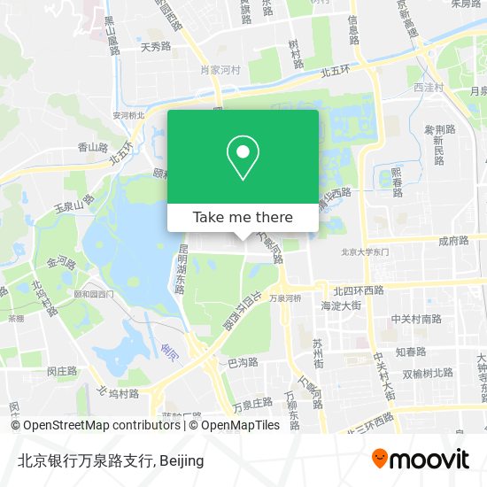 北京银行万泉路支行 map