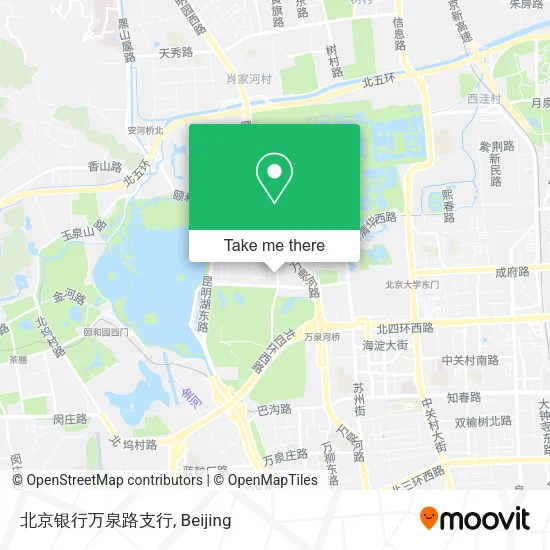 北京银行万泉路支行 map