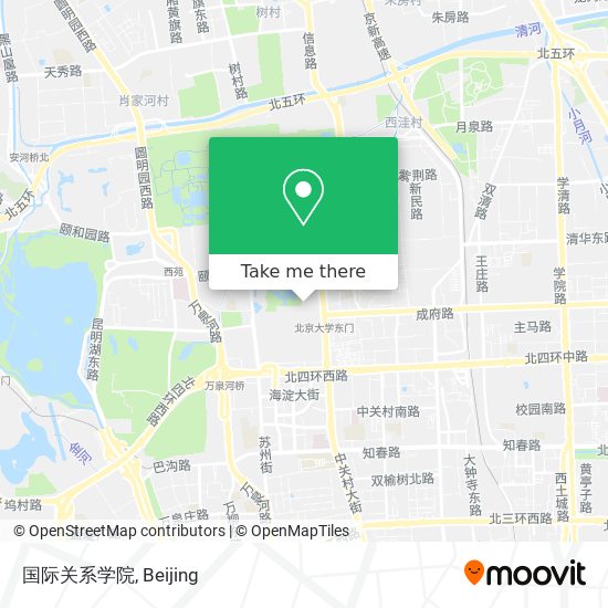 国际关系学院 map
